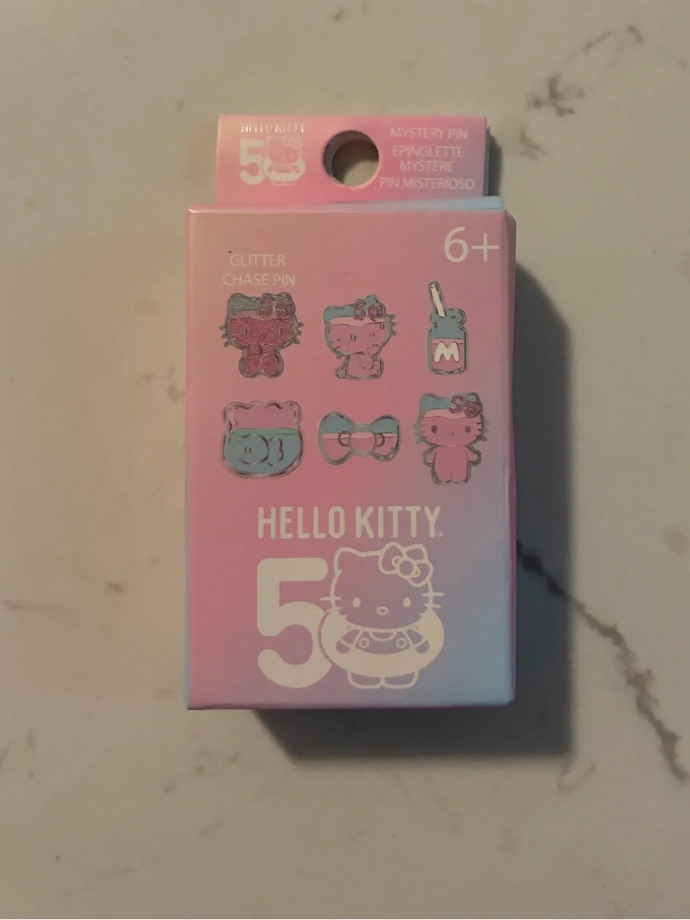 Hello Kitty 50th Anniversary Mystery Pin Blind Box New Sanrio Collectible